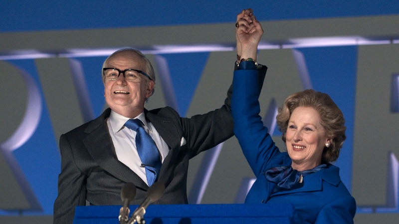 Maggie with her beloved Denis (Jim Broadbent)