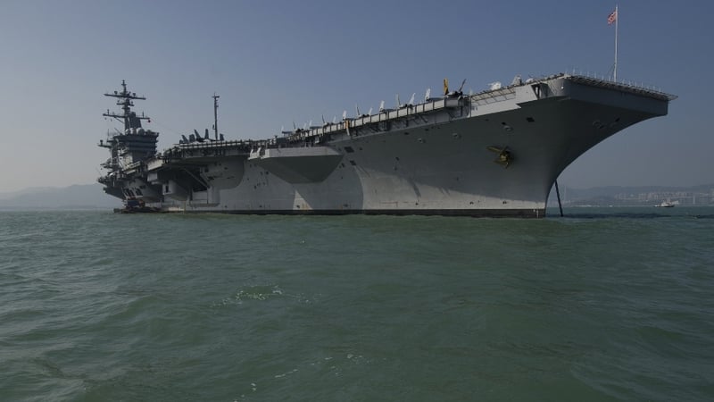 Iran has warned against a US aircraft carrier returning to the Gulf