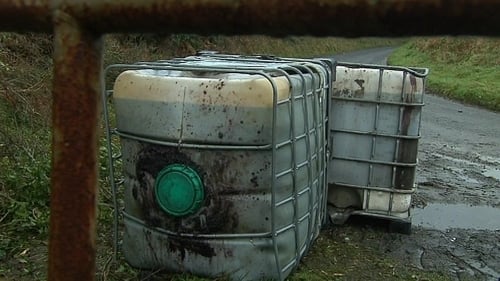 Diesel sludge was found dumped along country roads in Co Louth