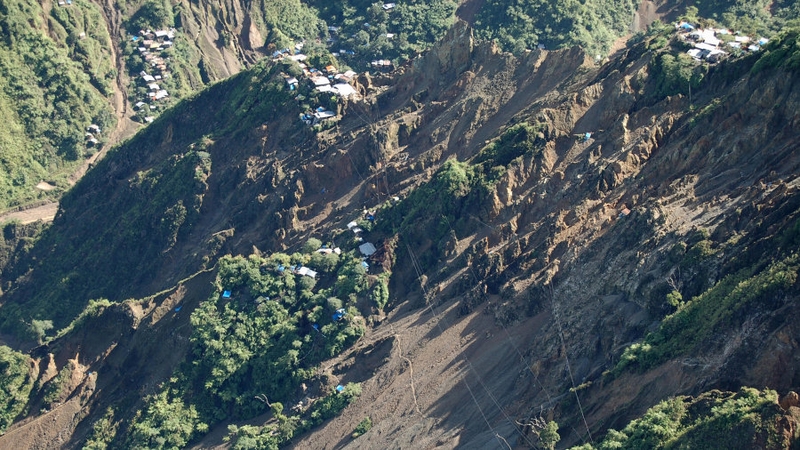 Unregulated mining has made mountainsides unstable on Mindanao island