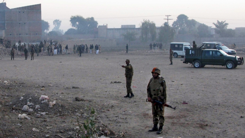 The kidnappings took place in Waziristan (Pictured here after a bombing last month)