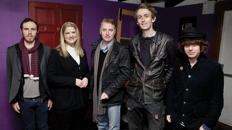 EuroSonic 2012 - (l to r) James Vincent McMorrow, Jenny Huston, Dave Fanning, Dan Hegarty and Fionn Regan