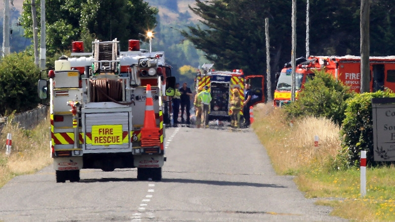 Emergency services at scene of fatal hot air balloon crash