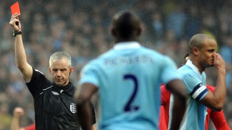 Red card - The Man City skipper is ruled out of the next four matches