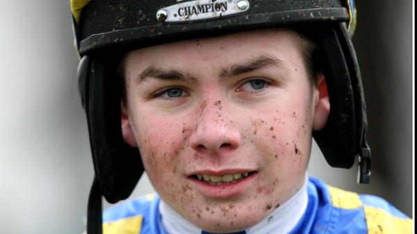 Off The Mark - Daniel Benson rode his first NH winner when steering Szabo's Destiny to victory at Naas