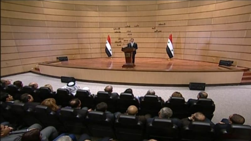 Bashar al-Assad said a referendum and elections would take place in the coming months