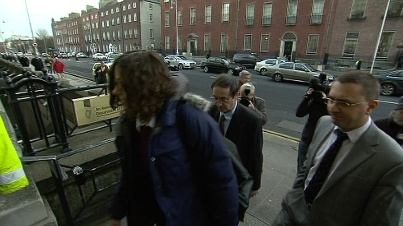 Troika officials arrive at the Department of Finance this morning