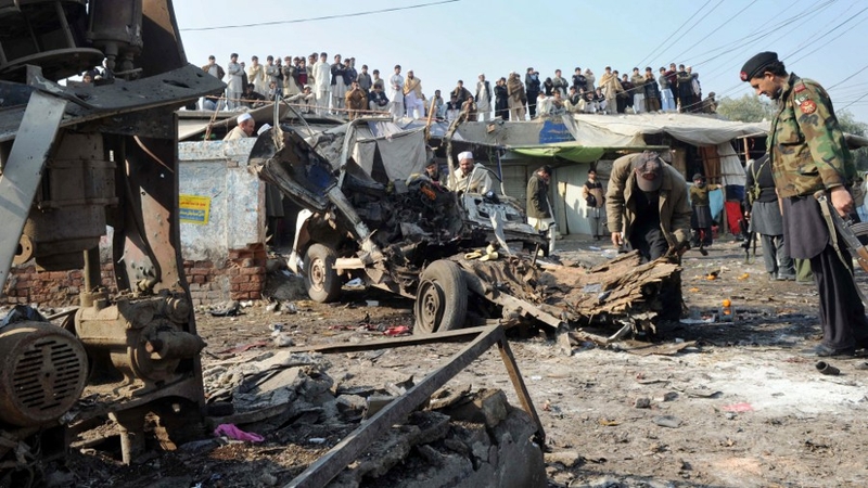 The explosion took place in a market in Jamrud