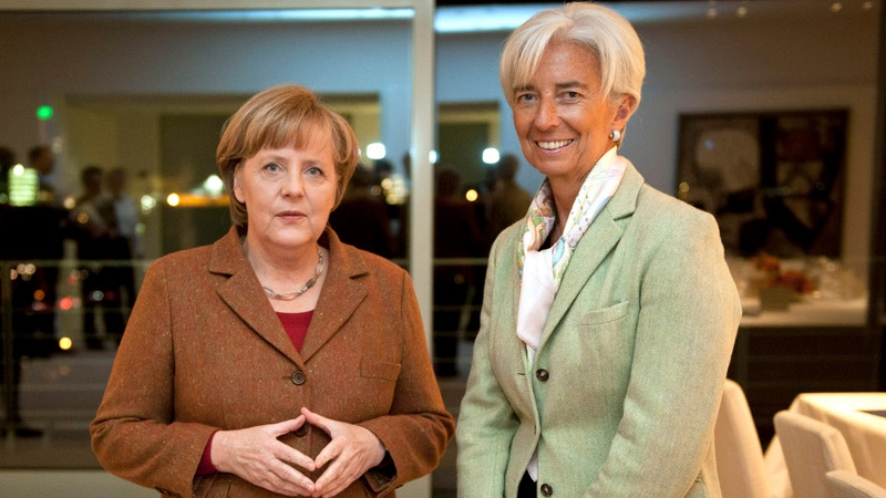 Angela Merkel and Christine Lagarde held informal talks
