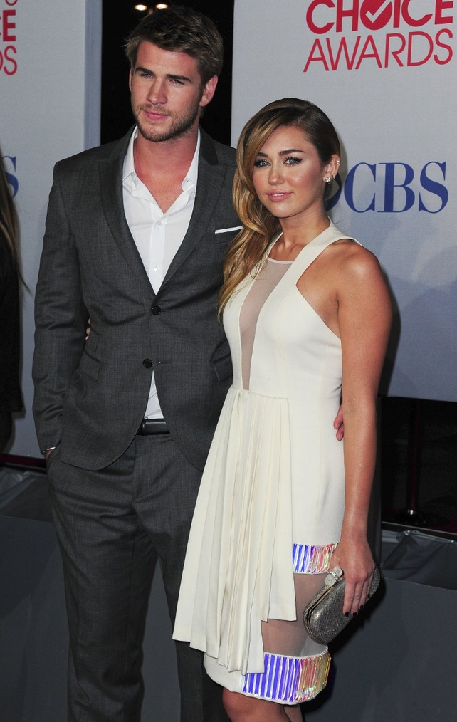 Liam Hemsworth and Miley Cyrus