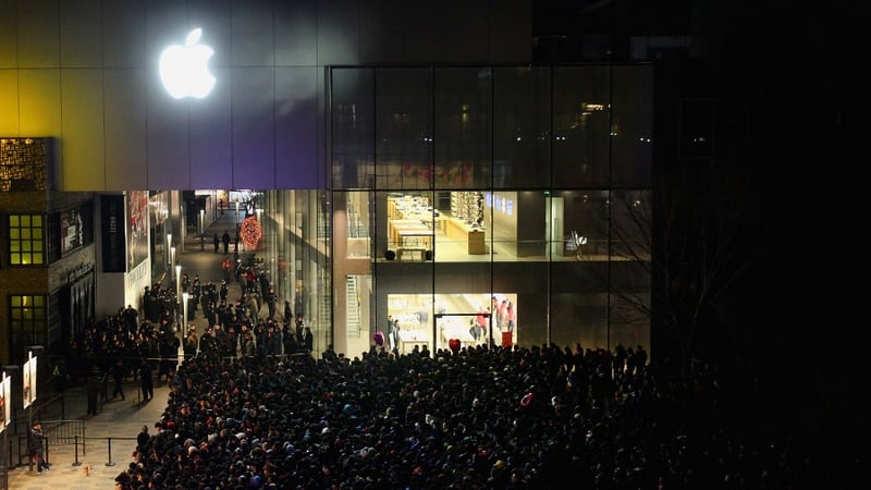 Apple operates a number of shops in China