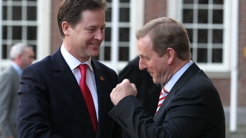 British Deputy Prime Minister Nick Clegg in Dublin