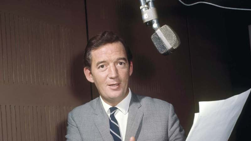 Bunny Carr in the early days of RTÉ television