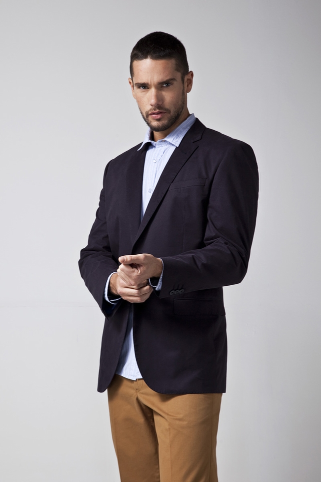 Blazer €35, shirt €11, chinos €15