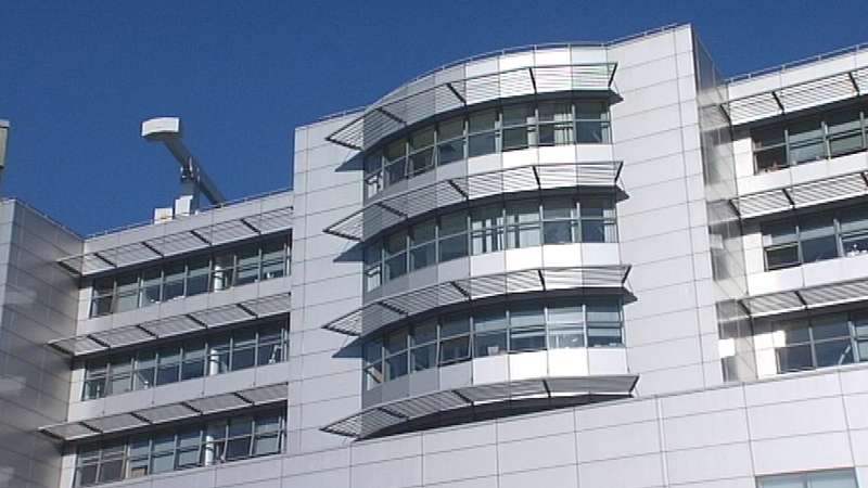 A person is being tested for the Ebola virus at the Royal Victoria Hospital in Belfast