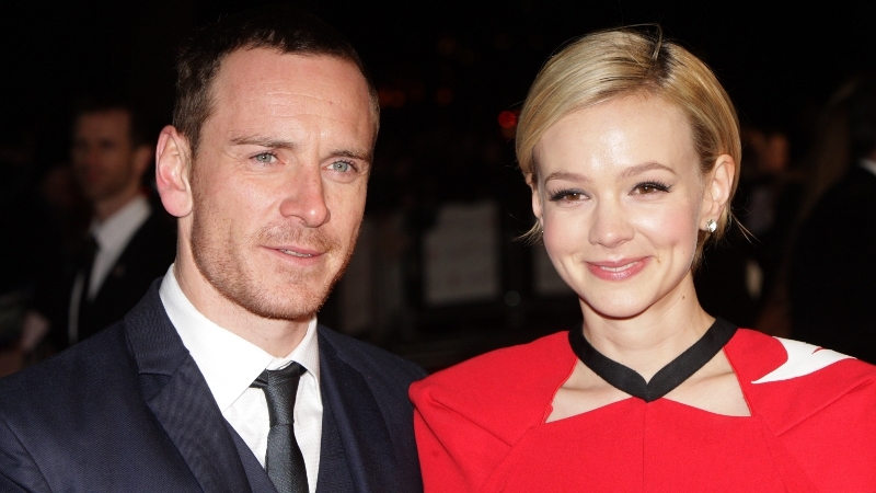 Fassbender with Shame co-star, Carey Mulligan