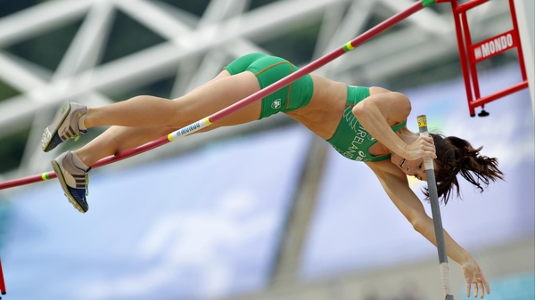 Tori Pena set a new Irish Pole Vault record