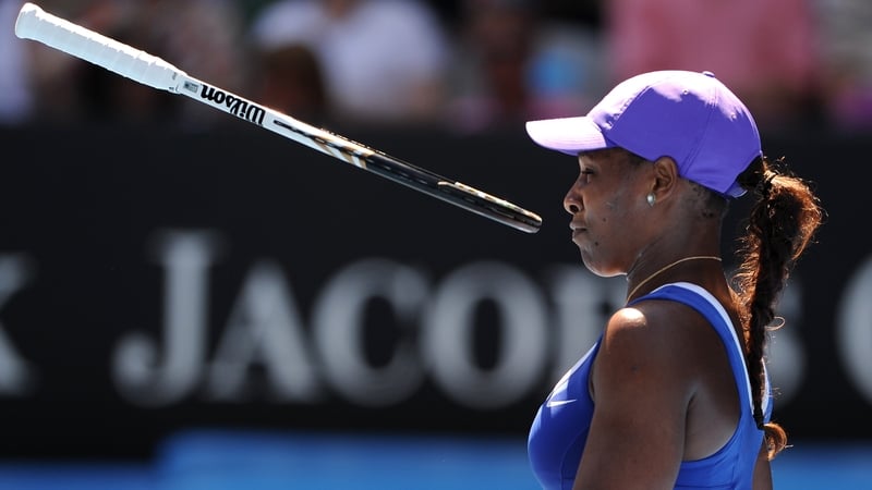 Serena Williams was comprehensively beaten in the fourth round