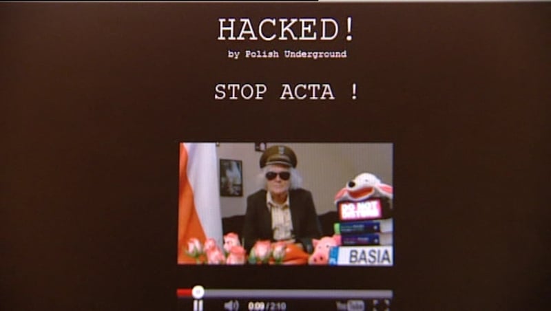 Hackers took down the Polish government website in protest