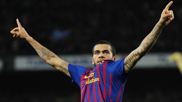 Alves played for Barca between 2008-16 in a trophy-laden spell during which he won six La Liga titles and three Champions League crowns among other honours