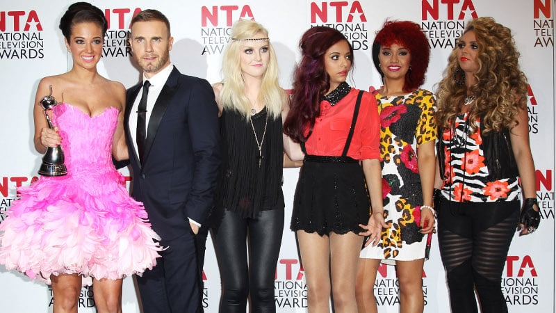 Tulisa, Gary and Little Mix accept the award for Best Talent Show