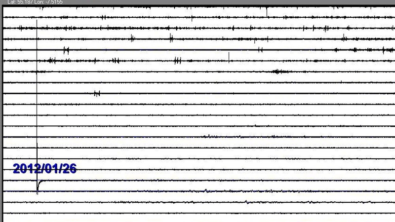 Seismograph was recorded at St Egney's National School, Desertegney, Buncrana (Credit: John O'Raw)