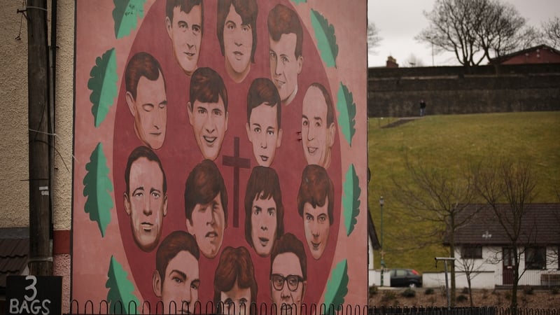 The 14 victims are remembered on numerous murals in the city