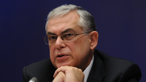 Greek Prime Minister Lucas Papademos gives up his salary