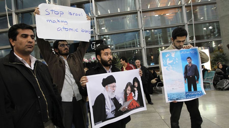 The IAEA inspectors were met by protests in Tehran