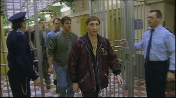 "Rats" Raymond Doyle played by Michael McElhatton leaves prison in part one of 'Paths to Freedom'.