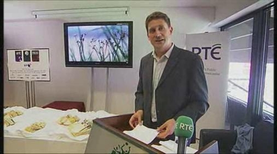 Minister for Communications Eamon Ryan launches the first terrestrial broadcast of an Irish sportin…