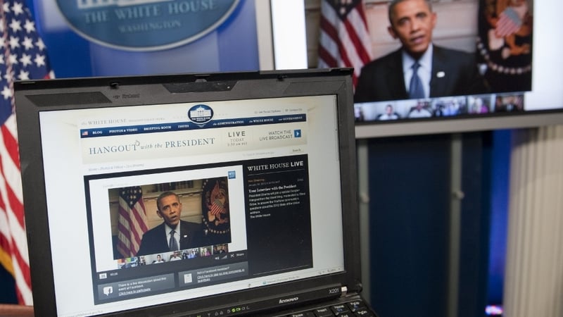 US President Obama made the comments during an online video chat