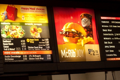 Calories are already displayed in Australia and the US