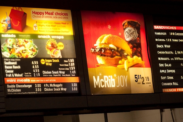 Calories are already displayed in Australia and the US