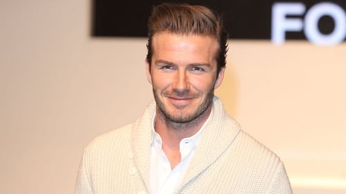 Beckham at launch yesterday