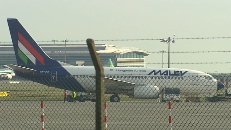 Malev plane grounded at Dublin airport
