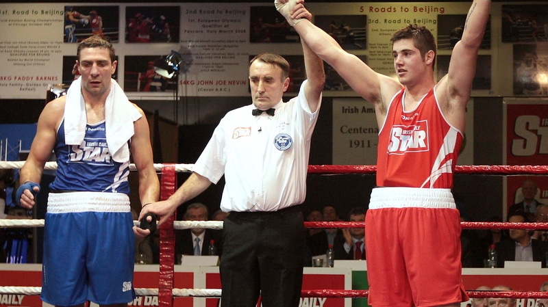 Joe Ward proved too strong for Kenny Egan in the light-heavyweight final at the Stadium