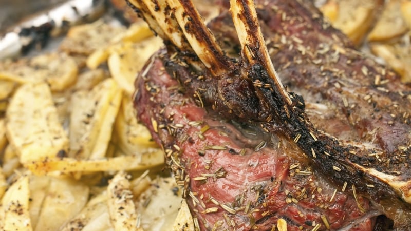 Richard Corrigan's Rib of Beef with Teddybear Pumpkins