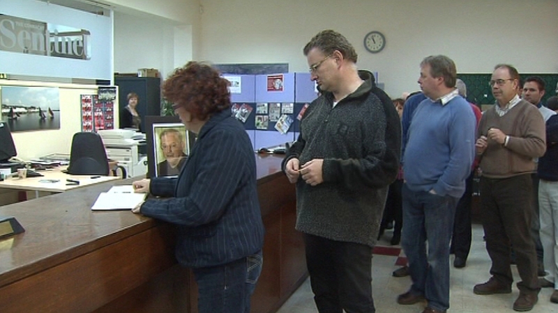 A book of condolences has been opened at the Connacht Tribune
