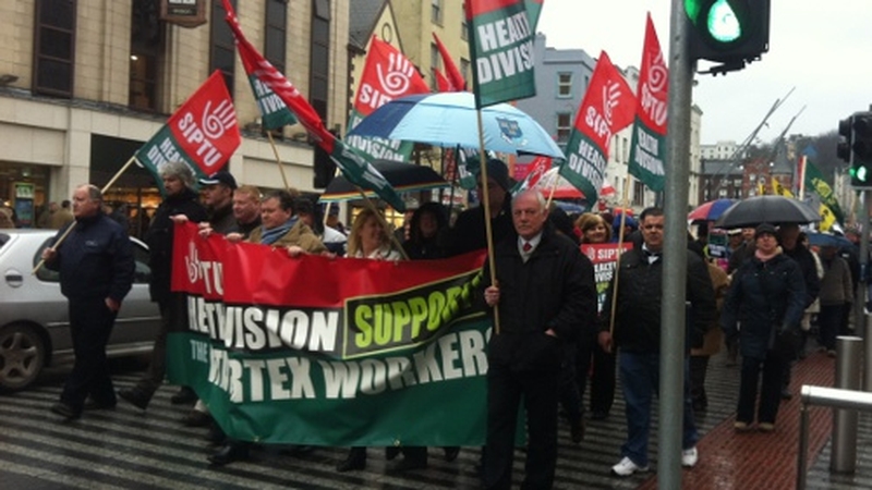 Up to 5,000 people attended a protest in Cork this afternoon