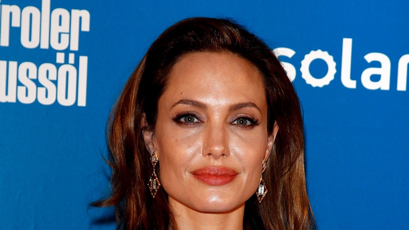 Jolie pictured in Berlin earlier this week where she won the Cinema for Peace award