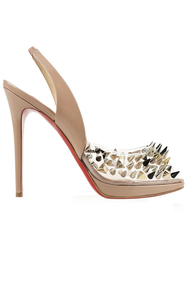 Christian Louboutin Studded Slingbacks €385 at Burnt Out But Opulent