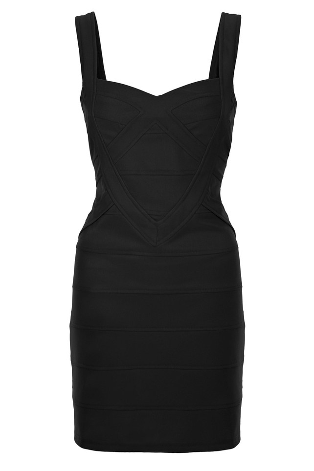 Black Body Con Dress €40 by Fashion Union