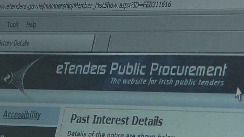 Etenders website where interested parties can tender for contracts