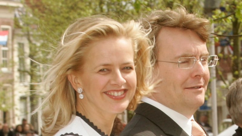 Prince Johan Friso pictured with his wife Princess Mabel