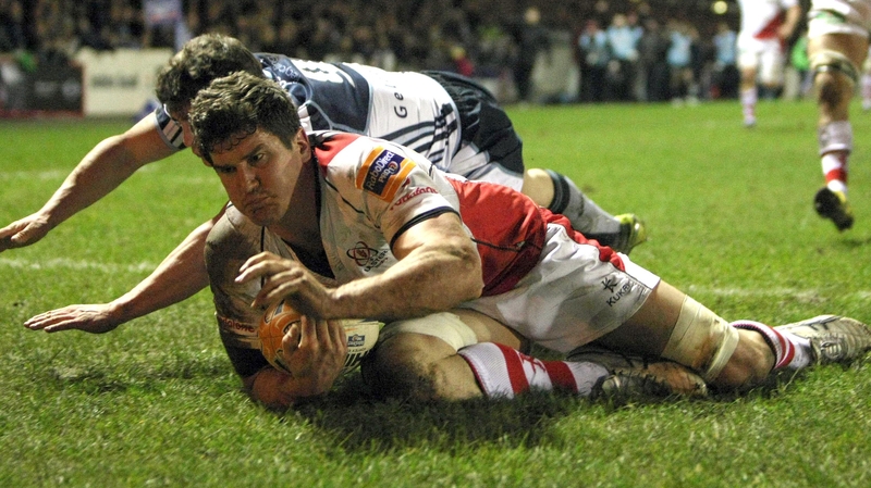 Ulster's Robbie Diack touches down but Cardiff proved too strong and took the victory