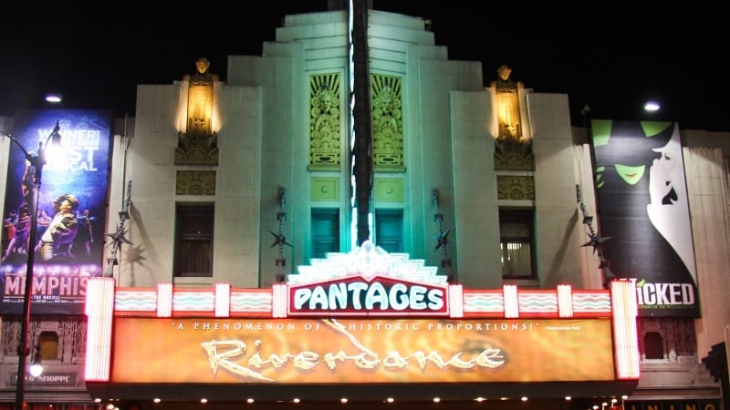 Opening night of Riverdance at the Pantages Theatre, Hollywood