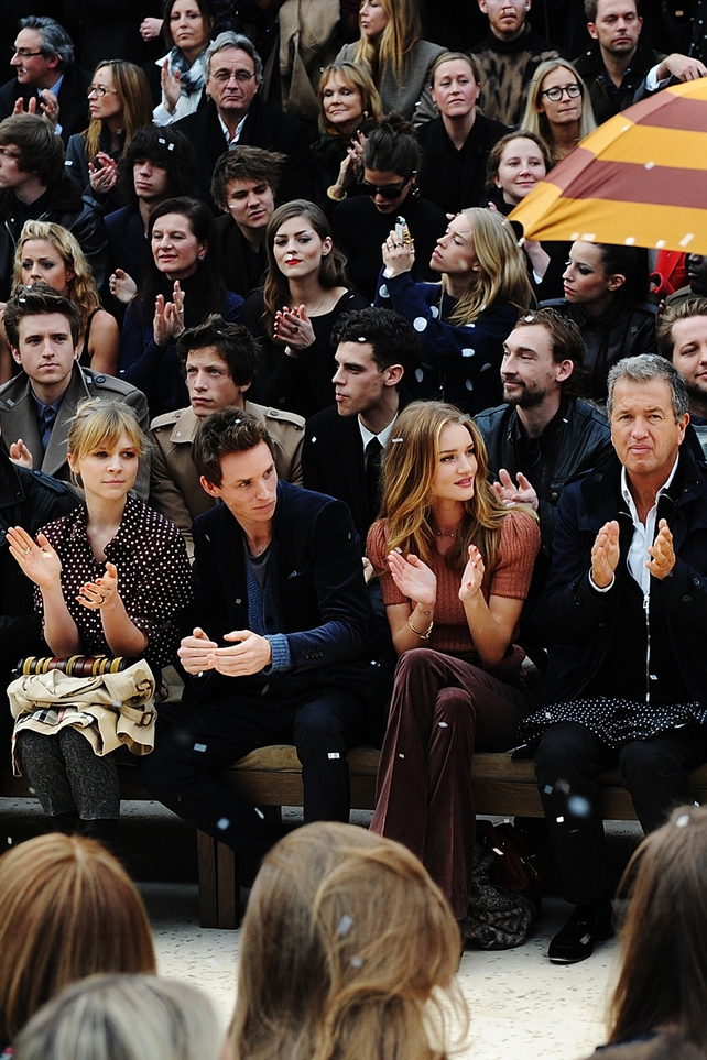 Clemence Poesy, Eddie Redmayne, Rosie Huntington-Whiteley and Mario Testino