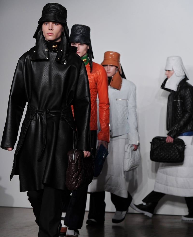 The finale of Irish designer JW Anderson's show yesterday