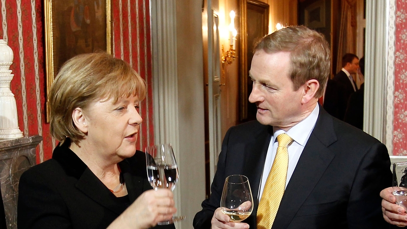 Angela Merkel and Enda Kenny had a 30-minute phone call yesterday